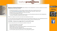 Desktop Screenshot of forefrontproductions.co.uk